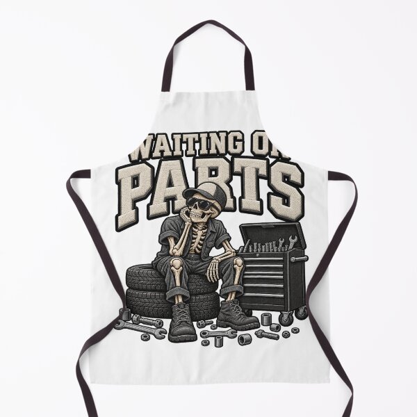 Item preview, Waiting On Parts Mechanic Skeleton Car Repair Graphic designed and sold by ArtDesignTp.