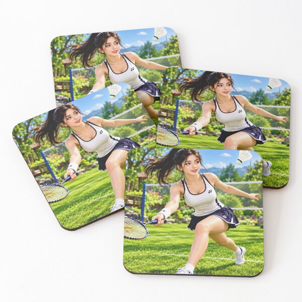 Item preview, Badminton Player  designed and sold by AwesomeDigiShop.