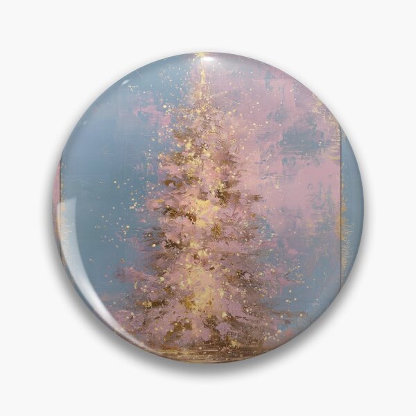 Item preview, Glittering pink Christmas Tree card designed and sold by MendaciousMina.