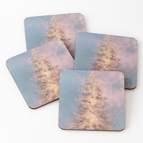 Item preview, Glittering pink Christmas Tree card designed and sold by MendaciousMina.