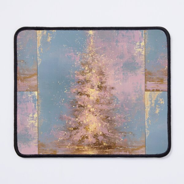 Item preview, Glittering pink Christmas Tree card designed and sold by MendaciousMina.