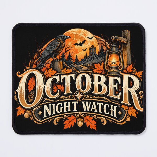 Item preview, October Night Watch — Vintage Halloween Autumn designed and sold by GingaArt.