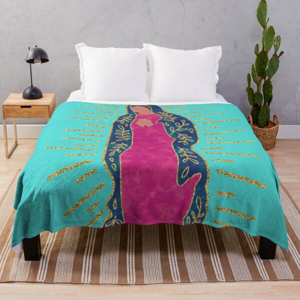 Item preview, Our lady of Guadalupe light blue designed and sold by Ana Gorozpe.