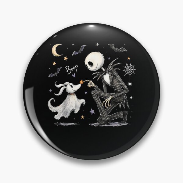 Item preview, Zero Dog Boop Halloween Skeleton Spooky Ghost  designed and sold by MatherFisher.