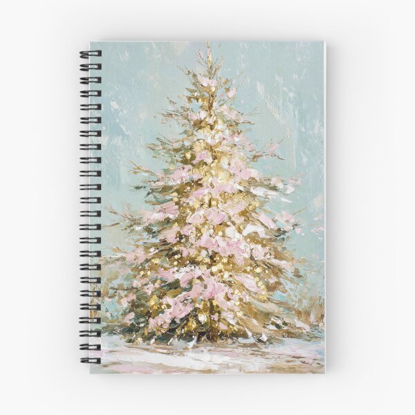 Item preview, Pink Hand painted Christmas Tree card designed and sold by MendaciousMina.