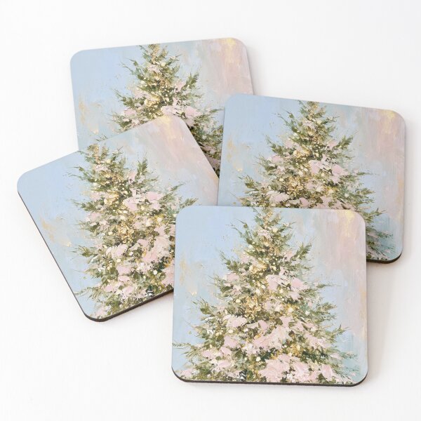 Item preview, Hand painted Christmas Tree card designed and sold by MendaciousMina.