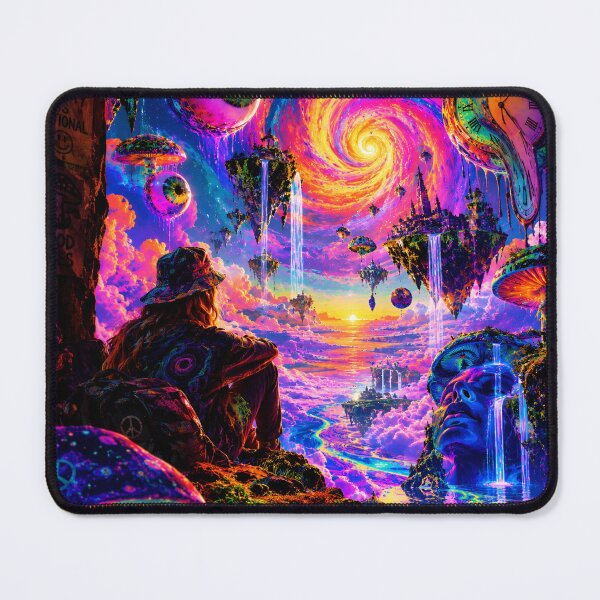 Item preview, Reality Is Optional Psychedelic Trippy Dreamscape Art designed and sold by BloomOfDesign.