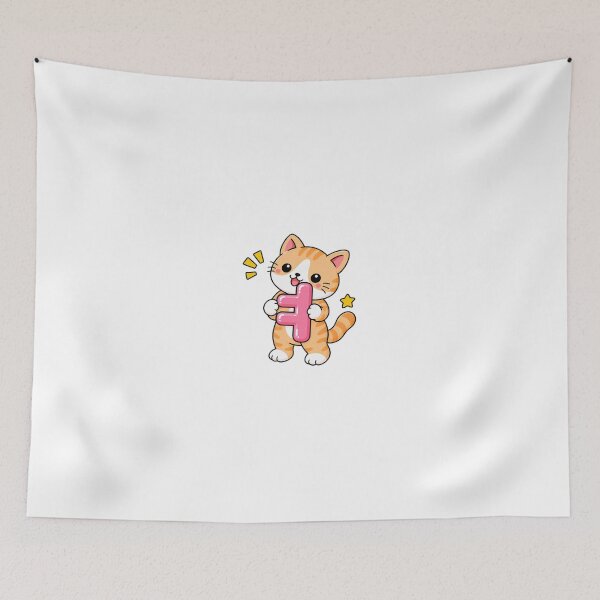 Item preview, Cute Orange Tabby Cat with Korean Hangul Vowel ㅕ Kawaii Kitty designed and sold by NoopnyangStudio.