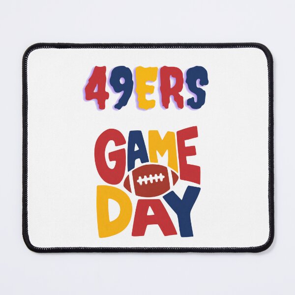 Item preview, Cute 49ers Game Day Football Fan Art designed and sold by Art Wave Studio.