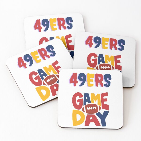 Item preview, Cute 49ers Game Day Football Fan Art designed and sold by Art Wave Studio.