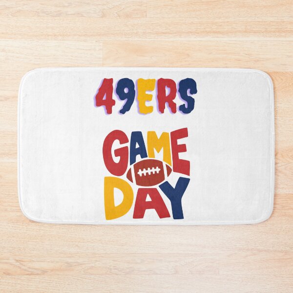 Item preview, Cute 49ers Game Day Football Fan Art designed and sold by Art Wave Studio.