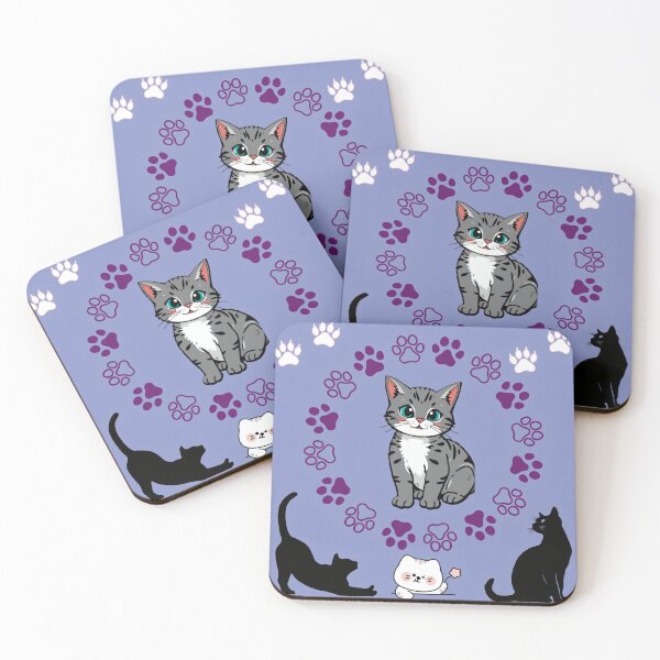 Item preview, Kawaii Cat Paws Pattern designed and sold by Azurart2.