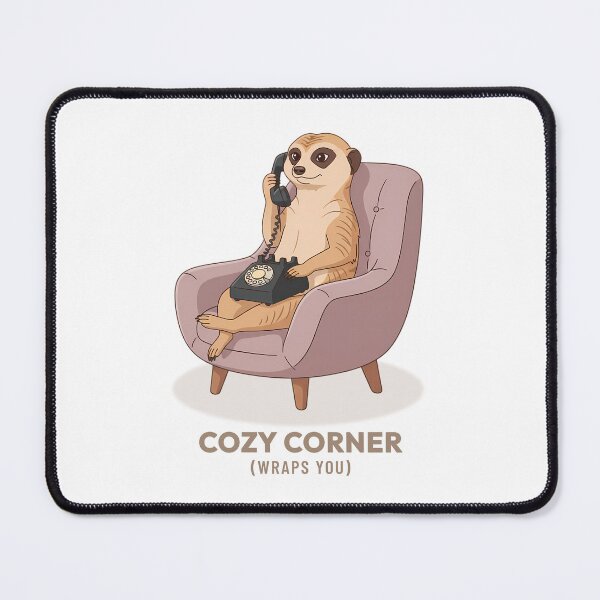 Item preview, Meerkat Phone Call Vintage Aesthetic designed and sold by COZY VINTAGE animal.