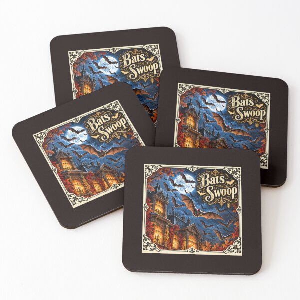 Item preview, Bats Swoop — Victorian Halloween Night designed and sold by Novel Works Studio.