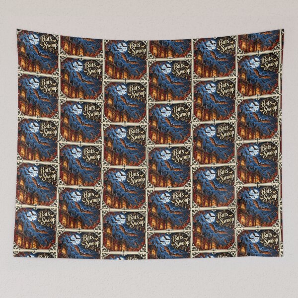 Item preview, Bats Swoop — Victorian Halloween Night designed and sold by Novel Works Studio.