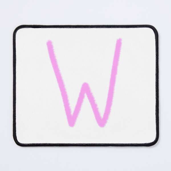 Item preview, Kawaii Letter W - Pink Fluffy Monogram Initial designed and sold by iampaulmorris.