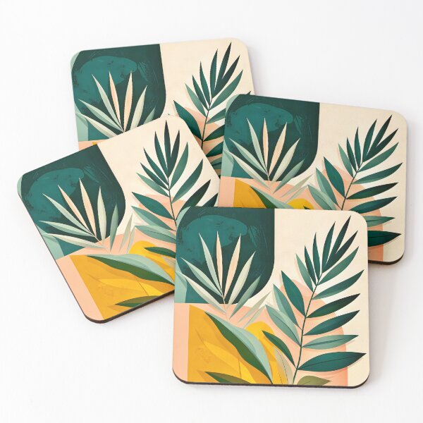 Item preview, Boho Terracotta Geometric Leaf Relief designed and sold by Vicky Brago-Mitchell®.