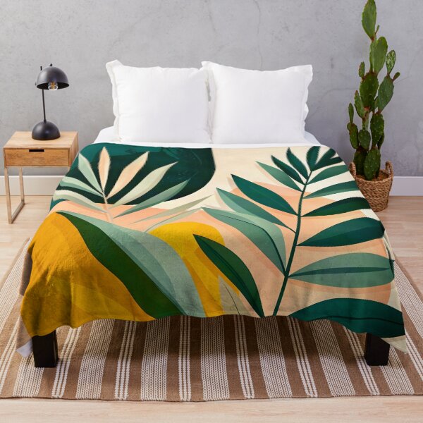 Item preview, Boho Terracotta Geometric Leaf Relief designed and sold by Vicky Brago-Mitchell®.