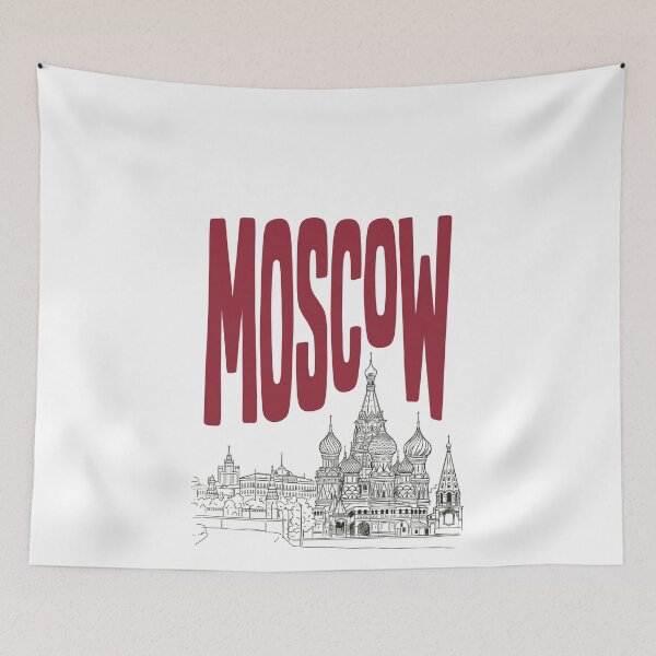 Item preview, Moscow City Architectural Line Art Saint Basils Cathedra designed and sold by Krasnovaovaova.