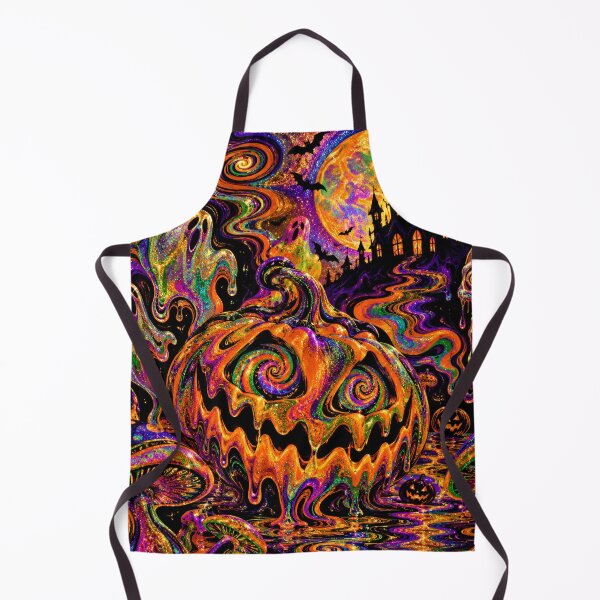 Item preview, Psychedelic Halloween Melting Pumpkin Spooky Trippy Ghost designed and sold by BloomOfDesign.