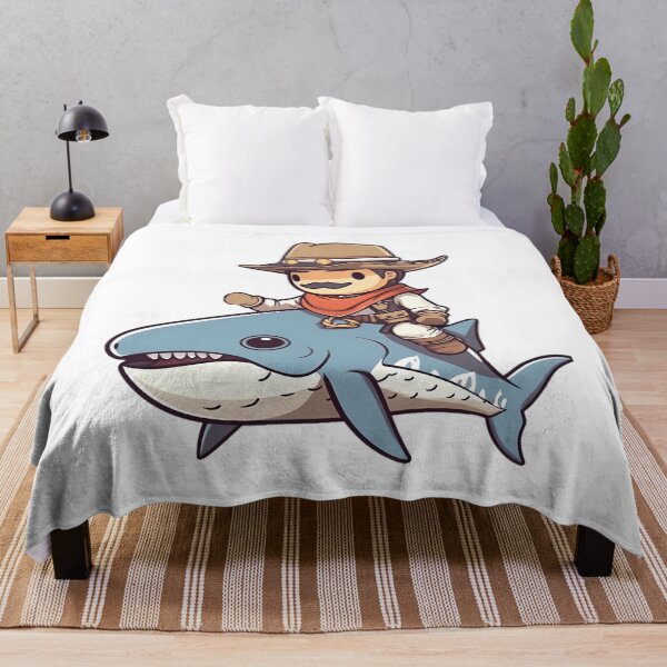 Item preview, Derpy Cowboy Riding A Derp Shark designed and sold by BlancoTompkins.