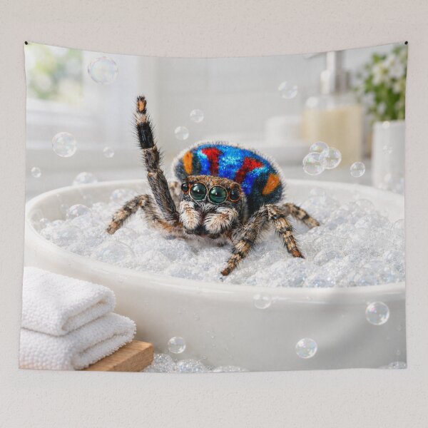 Item preview, Peacock Spider Bathtub designed and sold by Sillytoe.