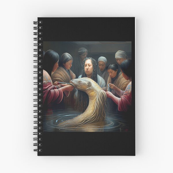Item preview, Celebrating A Lungfish A Hairbrushing Ceremony Digital Painting designed and sold by BlancoTompkins.