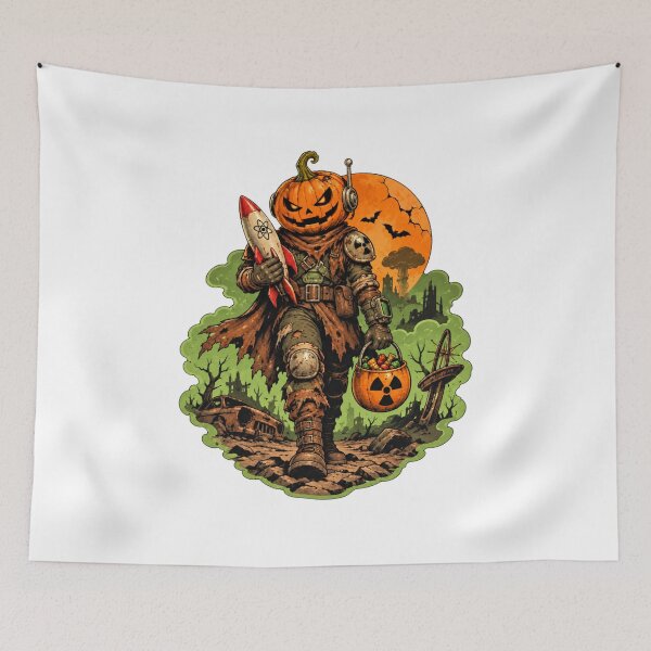 Item preview, Pumpkin Headed Wasteland Wanderer designed and sold by IllustrifyArts.