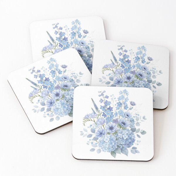 Item preview, Blue Floral Bouquet designed and sold by ImageryLoom.