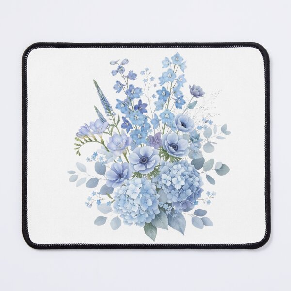 Item preview, Blue Floral Bouquet designed and sold by ImageryLoom.
