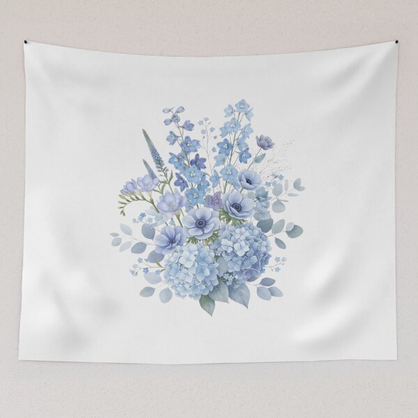 Item preview, Blue Floral Bouquet designed and sold by ImageryLoom.