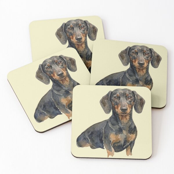 Item preview, Watercolor Portrait of a Dachshund - Black and Tan Dachshund Art designed and sold by SuperMama1973.