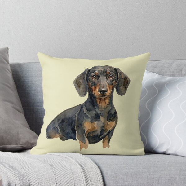 Item preview, Watercolor Portrait of a Dachshund - Black and Tan Dachshund Art designed and sold by SuperMama1973.