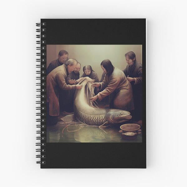 Item preview, Celebrating A Lungfish A Hairbrushing Ceremony Digital Painting designed and sold by BlancoTompkins.