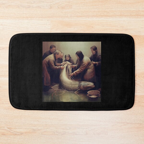 Item preview, Celebrating A Lungfish A Hairbrushing Ceremony Digital Painting designed and sold by BlancoTompkins.