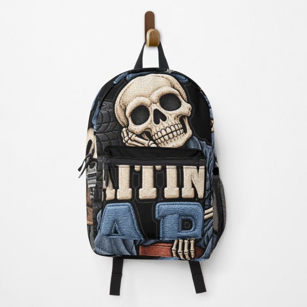 Item preview, Waiting On Parts Funny Car Mechanic Skeleton designed and sold by ArtDesignTp.
