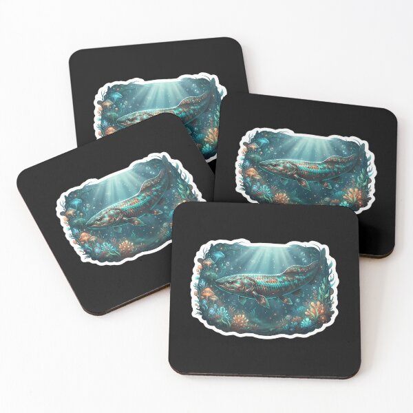 Item preview, Mystical Bioluminescent Lungfish Aquatic Aesthetic Art designed and sold by BlancoTompkins.
