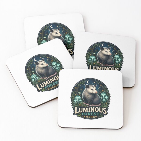 Item preview, Luminous Forest Possum Midnight Nature Art designed and sold by Créative touche .