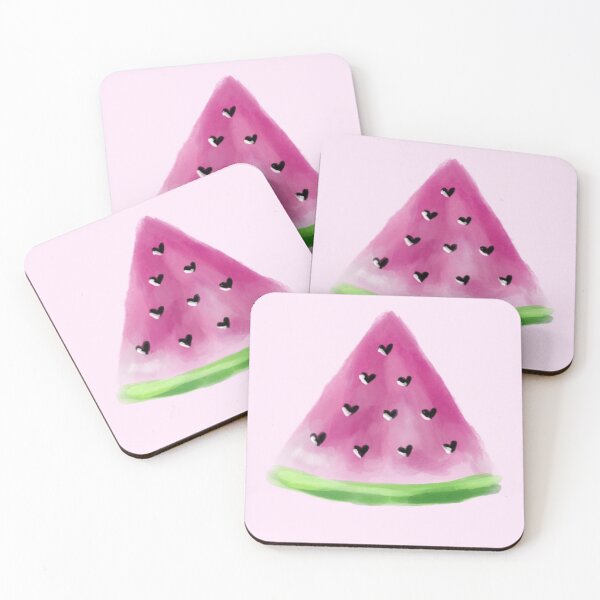 Item preview, Watermelon Slice Watercolor Fruit Summer Vibes designed and sold by Super Neon Pixels .