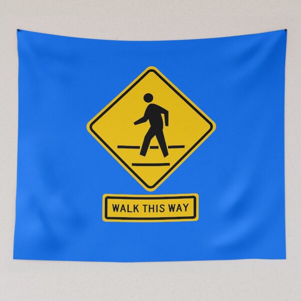 Item preview, Pedestrian Crossing – Walk This Way Sign designed and sold by Karate Octopus.