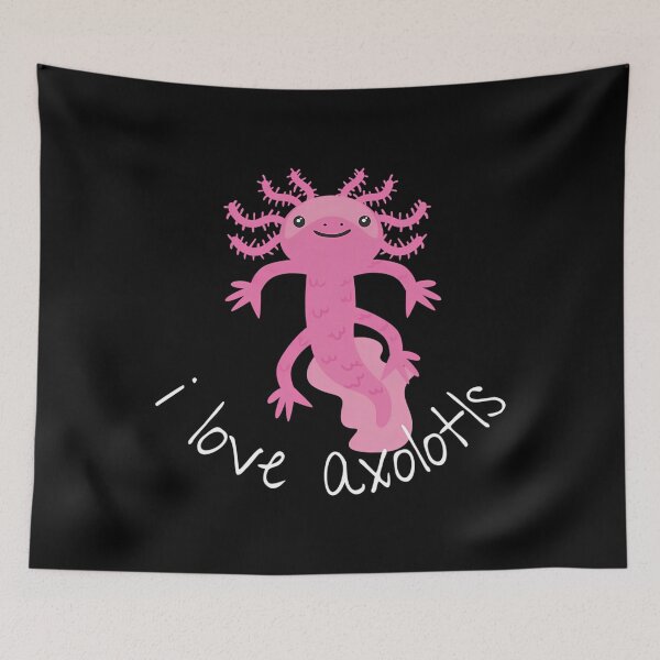 Item preview, I Love Axolotls Cute Simple Graphic Design designed and sold by BlancoTompkins.