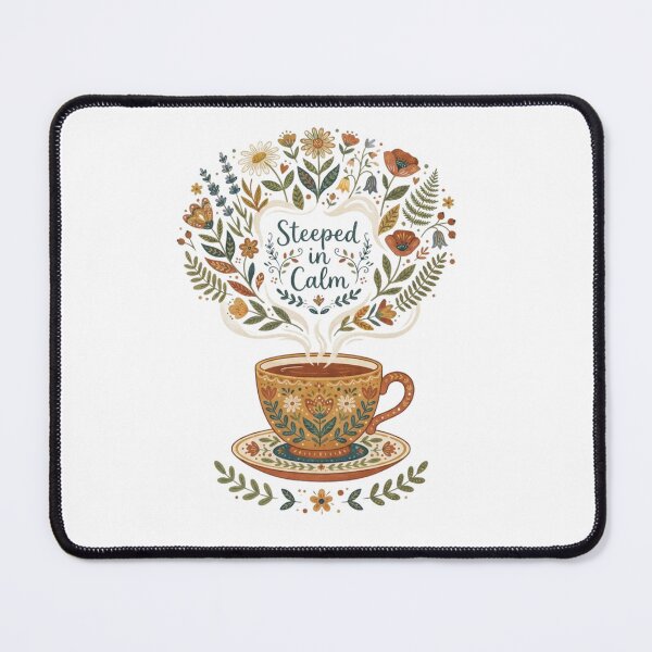 Item preview, Steeped in Calm Floral Tea Art designed and sold by Sanan Israyilli.