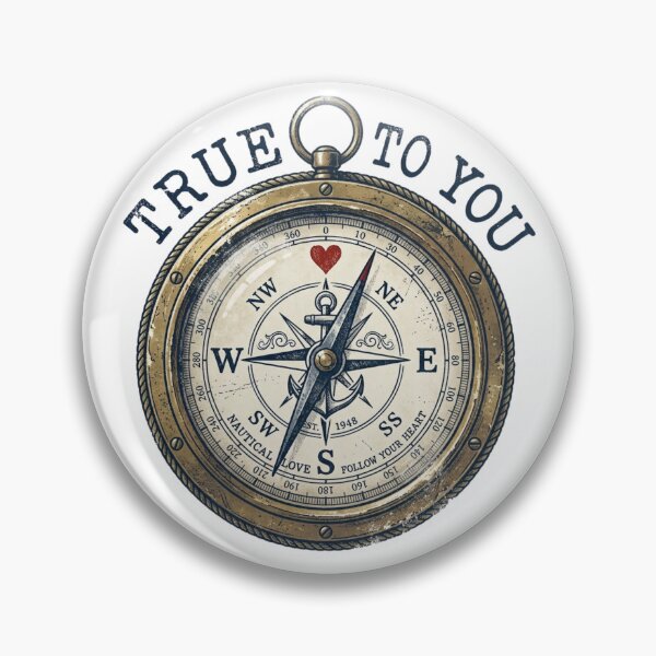 Item preview, Vintage Compass True To You Nautical Art designed and sold by Sanan Israyilli.