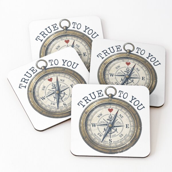 Item preview, Vintage Compass True To You Nautical Art designed and sold by Sanan Israyilli.