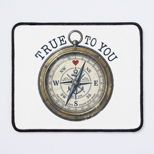 Item preview, Vintage Compass True To You Nautical Art designed and sold by Sanan Israyilli.