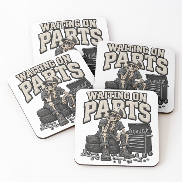 Item preview, Waiting On Parts Mechanic Skeleton Car Repair Graphic designed and sold by ArtDesignTp.