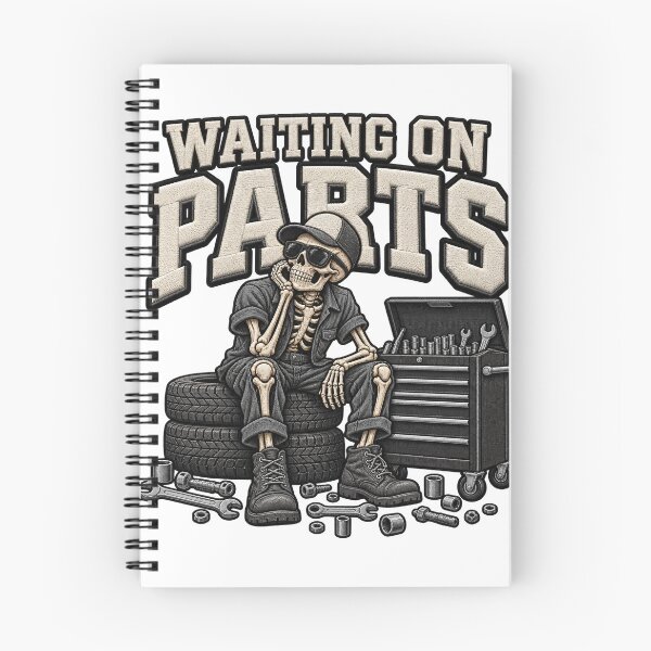Item preview, Waiting On Parts Mechanic Skeleton Car Repair Graphic designed and sold by ArtDesignTp.