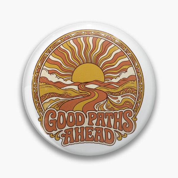 Item preview, Good Paths Ahead Retro 70s Sunset Art designed and sold by Sanan Israyilli.