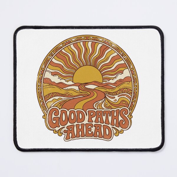 Item preview, Good Paths Ahead Retro 70s Sunset Art designed and sold by Sanan Israyilli.