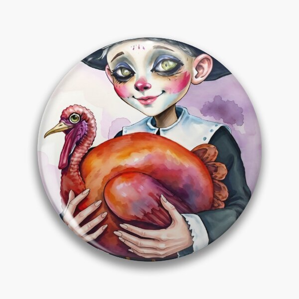 Item preview, Thanksgiving Pilgrim & Turkey designed and sold by LavIsInTheAir.